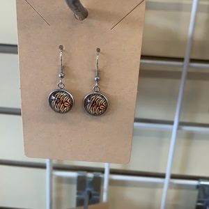Tiger print earrings